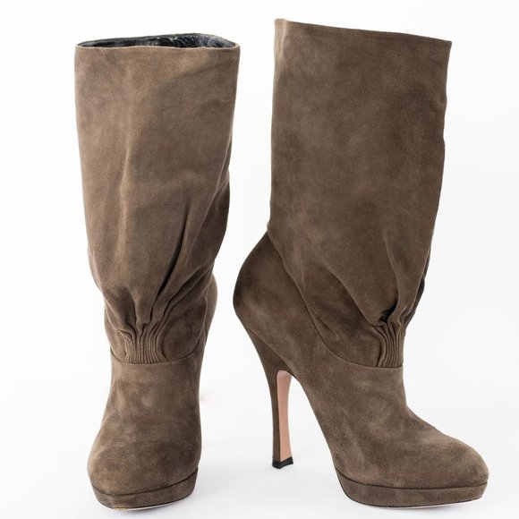 Prada Suede Boots- Size  40 - Picture 1 of 6